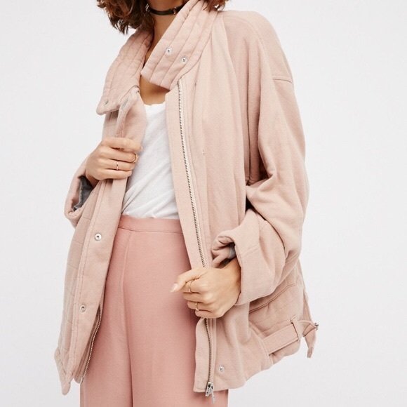 ❌SOLD❌Free People Oversized Knit Quilted Jacket - Picture 5 of 7